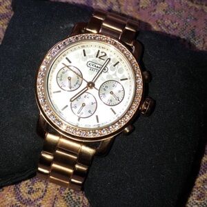 Coach Women's Rose Gold Chronograph Watch